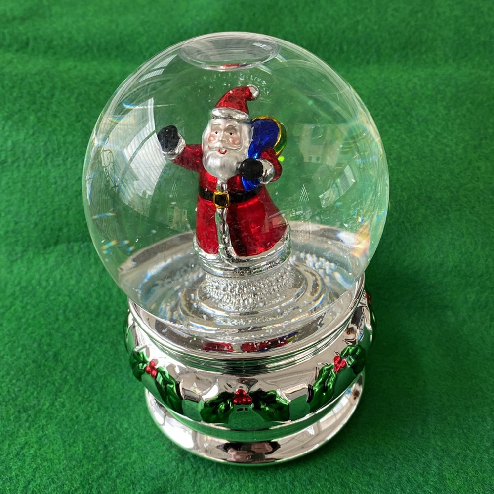 Santa Water Globe Music Box - Original Box - The San Francisco Music Box Company